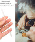 Pro Grade Watch Repair Tools and Kits Movement Installation Auxiliary Rod in hand for precision watch repair
