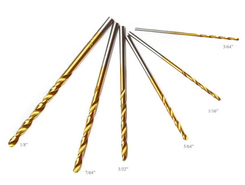 60 Piece Drill Bits Set For Precision Drilling In Steel Wood Plastic Aluminum Alloys With 1/8 Inch 1/16 Inch Micro Twist Bits HSS