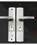 Heavy Duty Aluminum Alloy Universal Security Door Handle With Thickened Panel For Solid Grip Fits Most Security Door Installations