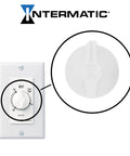 Timer Knob for FD Series Spring Wound In Wall Timers White Fits 3 By 16 Inch D Shape Shaft 1 Inch Outer Diameter Replacement