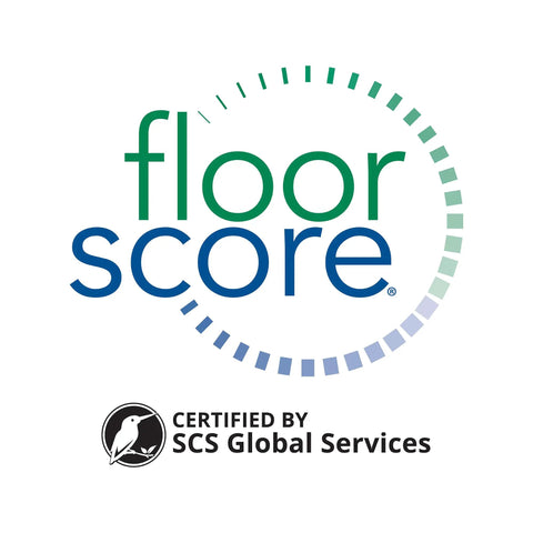 FloorScore certification logo by SCS Global Services for low-emission flooring products.