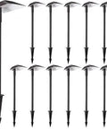 12-Pack Low Voltage Pathway Lights With 5CCT Anti-Glare 5W LED Landscape Lights In Aluminum IP65 Outdoor Walkway Lighting