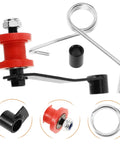 Super Smooth Ride With This Holibanna Motorcycle Chain Adjuster Tensioner Kit For 110-250Ccw Atvs Featuring Rock Solid Wear Resistant Steel Roller And Easy Install Thread M10 Hole Dia 16mm For Max Performance, red steel ATV chain adjuster kit
