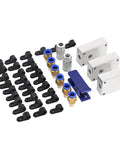 Industrial Air Line Kit With Fourteen Piece Push To Connect System One Hundred Foot Nylon Tubing With One Half Inch Outer Diameter
