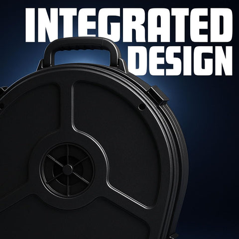 Road Ready Twenty Two Inch Cymbal Case Packs Thick Foam Guard To Lock Down Ten 21 Inch Cymbals Safe For Gig Hopping showing integrated design details.
