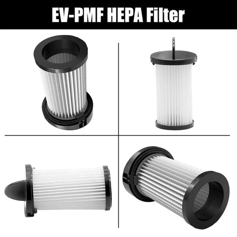 Top Shelf HEPA Pre Motor Vacuum Filters 2 Pack Kick Dust To The Curb High Efficiency Pleated Design view showing multiple angles and details.