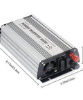 Heavy Duty 600 Watt Power Inverter 12V DC To 110V AC Converter For Trucks And Campers with USB port and dual AC outlets.