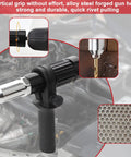 Pro Grade Rivet Gun Adapter Kit For Cordless Drills With Alloy Steel Head And Comfortable Grip in automotive setting