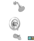 Reliant 3 Tub Trim Kit With Water Saving Shower Head And Ceramic Cartridge 1.75 GPM Polished Chrome Double Ceramic Pressure Balance