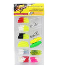 All In One Crappie Fishing Kit With 64 Bodies, 2 EZ Floats, 6 Jig Heads, 8 Double Cross Jig Heads For Freshwater Angling