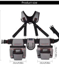 Professional Carpenter Tool Belt With Adjustable Suspenders Multi Pocket Hammer Loop And Built Tough Weight Distribution For The Daily Jobsite Grind, dimensions 75cm x 23cm, ergonomic design.