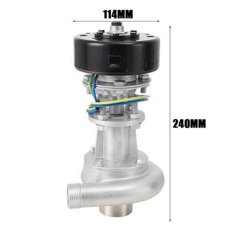 Beast 1kW Micro Hydroelectric Generator Portable Water Turbine Power Station with aluminum alloy turbine housing, 114mm x 240mm