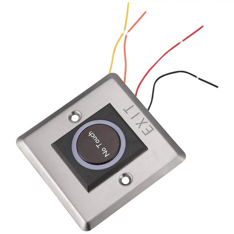 Hands Free Infrared Sensor Switch Exit Button With LED Indicator For Doors And Gates Industrial IP 55 Steel Plate Contactless Door Release