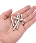 30 Piece 6mm By 40mm Stainless Steel Dowel Pins Shelf Support Pegs Fasteners Assortment Kit For Durable Wood And Metal Shelving Projects Silver Handyman Friendly DIY Ready, hand-held