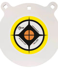 Hardrock AR500 One Half Inch Steel Gong Target For Rifles And Handguns White Powder Coat Finish with target design