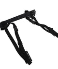 Game Changer Under Desk Computer Tower Stand For PC Hanging Bracket with Quick Lock Strap for secure mounting.