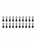 Grease Fittings Kit 400 Piece SAE And Metric Nipple Set with rubber protectors in an organized row