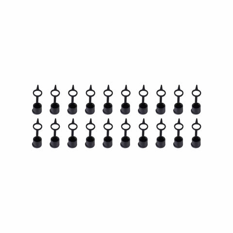 Grease Fittings Kit 400 Piece SAE And Metric Nipple Set with rubber protectors in an organized row