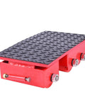 Heavy Duty Straight Line Machinery Movers With Steel Or Pu Wheels Industrial Load Dolly for transporting heavy loads on diamond grip surface.