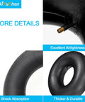 Beefy Heavy Duty Inner Tube For 15x6.00-6 Tires With TR13 Straight Valve Stem, showing durable rubber and valve details