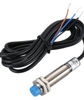 Capacitive Proximity Sensor Switch LJC12A3-5-Z/BY PNP NO DC 10-30V 200mA 1-5mm Detect Range With 12mm Cylinder Head Blue 3-Wire Cable