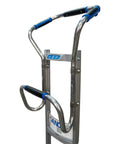Heavy Duty Electric Stair Climbing Dolly With 375 Lb Capacity features sturdy metal frame and ergonomic handles for easy appliance moves.