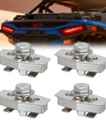 Four Pack ATV And UTV Anchor Tie Down Anchors Compatible With Can Am Sea Doo Ski Doo Convert Factory Holes Into Threaded Bolt Holes