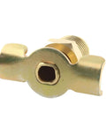 One Quarter Inch External Drain Cock Two Pack Brass Air Hose Fittings And Air Compressor Blowdown Valve NPT Male Drain Switch With Handle