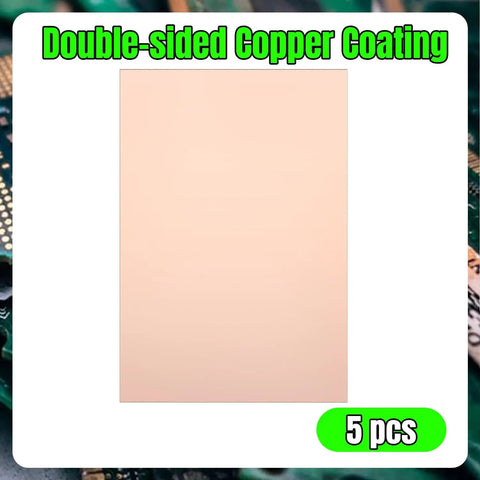 Five Pack FR4 Copper Clad PCB Boards 150x100mm 1.5mm Thick Single Sided For DIY Prototyping Projects product image