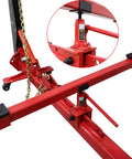 Close-up of red hydraulic component of 10 Ton Car Frame Machine Auto Frame Straightener Puller for Body Repair