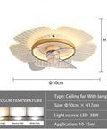 Prime Rated Led Ceiling Fan Light With Remote Control And Whisper Quiet Operation Three Speed Options And Easy Color Transitions No Sweat Setup For Master Bedrooms Living Spaces And Kitchens, 50cm ceiling fan with lamp.