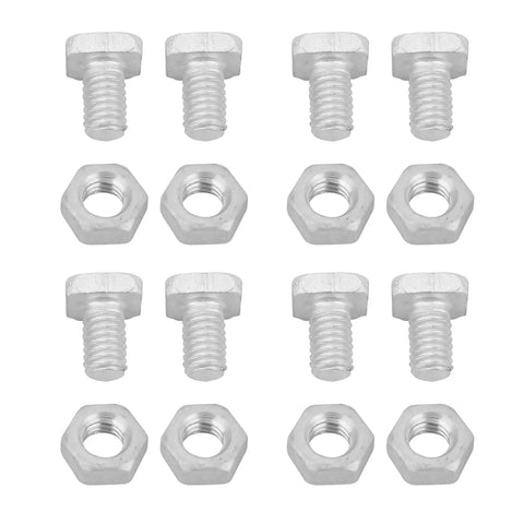 Heavy Duty Aluminum Greenhouse Hardware Kit With 50 M6x12 Bolts And 50 M6 Nuts For Quick Assembly And Reliable Repairs, rust-resistant bolts and nuts shown