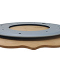 Side view of Beefy 12 Inch Lazy Susan Bearing With 1000 Lb Load Capacity Metal Frame Ball Bearing Raceway For Smooth Rotation Zinc Coated