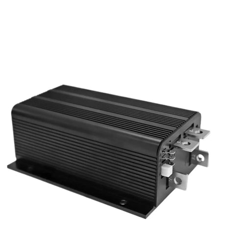 Heavy Duty 48V 400A Throttle Motor Controller Boost Control Module For Custom Car Builds And Street Performance Upgrades visible from side angle.