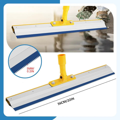 56cm scraper from Self Leveling Concrete Tool Kit With Roller And Spike Shoes For Smooth Floor Leveling, Bubble Removal, 13mm Finish, Durable PE Roller, DIY Pro Grade Cement Leveling Tools For Fast, Clean Results