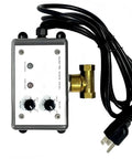 Top Shelf Electric Air Compressor Tank Drain Valve Designed To Kick Rust And Gunk Out Of Receivers With Timer Control 1/4 Npt 120 Volt Nema 4 Wall Mount Setup Runs Slick And Replaces Old Style Float Units. Electric drain valve with control panel and brass fittings.
