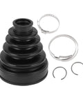 CV Joint Boot Kit Fits Toyota Camry 2007 To 2011 And Highlander 2001 To 2009 Inner Constant Velocity Boot With Clamps Black Rubber Replacement Auto Part Includes 1 Boot 2 Clamps 2 C Type Buckles DIY Friendly Easy Install, black rubber boot and clamps