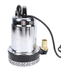 Heavy Duty Workhorse Drainage Sump Pump With Solid Stainless Steel Body and No Sweat Operation for Agricultural Garden Basement and Farm Flooding Featuring Rock Solid 26 Foot Lift And Smooth 180 Watt Kick