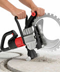 Badass 8900W Concrete Cutter Saw Smooth Wall Slicing Machine With Smart Water Pump cutting through concrete with precision.