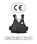 Adult Swim Vest With Adjustable Safety Straps In Black Size Large Fit Made Of 2 Mm Neoprene And EPE Foam CE Certified EN131381 2021