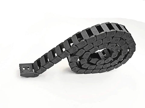 39.3 Inch Drag Chain Cable Carrier For CNC Router Mill And 3D Printer R18 Radius 10x20mm Inner Size Black Plastic Cable Guide