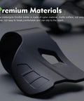 Built Damn Tough Motorcycle Cruise Control With Anti Slip Inner Ring Grip Throttle Accelerator Assist Handle in black nylon, close up view.