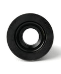 Road Ready Swivel Flange Trailer Lug Nuts 5/8 Inch 18 Thread Grade 8 Black Oxide Finish close up view of flange inner structure.