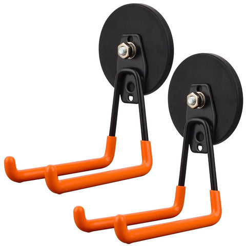 Heavy Duty Magnetic Tool Hooks For Garage And Shop, No Drill Mount, Strong Magnetic Hangers For Tool Chest, Workbench, 2 Pack