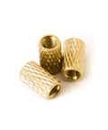 Top Shelf M3 Brass Threaded Inserts For 3D Printing And Injection Molding Bulletproof Press Fit Hardware With Slick Finish Bulk Pack Of Ten Thousand Pieces For Pro Level Fabrication, three knurled brass inserts