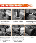 Steps for using M6 x 1.0mm Thread Repair Insert Kit With Stainless Steel Helicoil Inserts for auto repair and DIY car maintenance