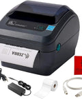 Bulletproof Direct Thermal Label Printer For Receipts And Barcodes With Usb Serial Ethernet Ports No Sweat Setup For 4x6 Rolls, showing printer with label
