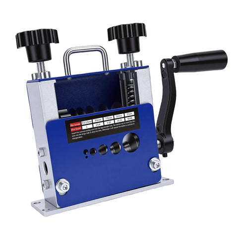 Versatile Wisoqu Wire Stripping Machine With Hand Crank Or Drill Power Modes For Quick Electrical Cable Prep adjustable tool view.