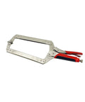 18 Inch Locking C Clamp Pliers With Swivel Pad For Welding And Woodworking, Heavy Duty Locking Pliers, Chrome Vanadium, Side View
