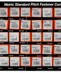 Metric Class 8.8 Dealer Pack Bolt Fastener 025-075 display board with labeled compartments for auto repairs